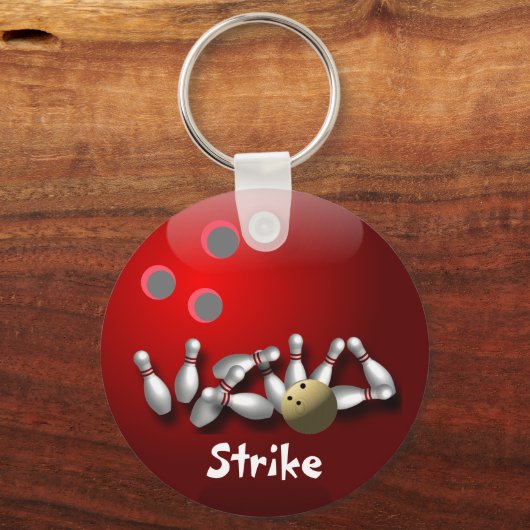 Custom Bowling Schlüsselanhängers Geschenke Schlüsselanhänger (Vorderseite)