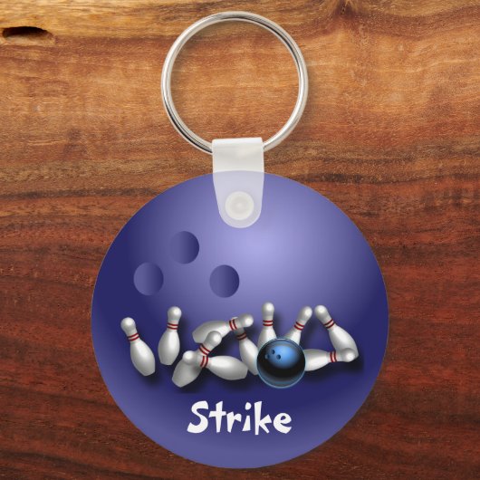 Custom Bowling Schlüsselanhängers Geschenke Schlüsselanhänger (Vorderseite)