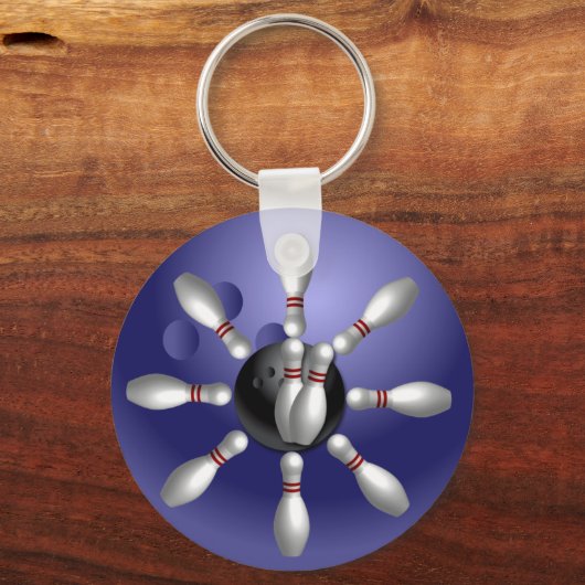 Custom Bowling Schlüsselanhängers Geschenke Schlüsselanhänger (Vorderseite)