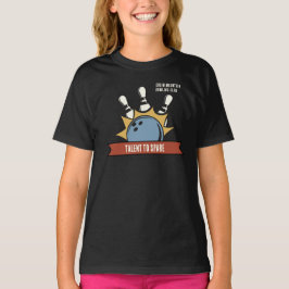 Custom Bowling School Club Name T-Shirt