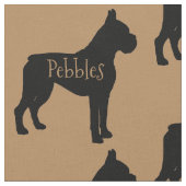 Custom Boxer Dog Fabric Stoff (Nahaufnahme)