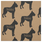 Custom Boxer Dog Fabric Stoff (Muster)