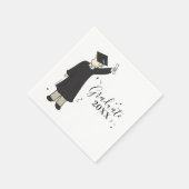 Custom Boy Avatar | Abschluss Napkins Serviette (Ecke)