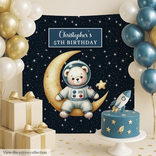 Custom Boy Birthday Tapestry mit Teddy Bar Wandteppich