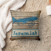 Custom Boy Blue Baby Flugzeug Pilot Throw Kissen A (Decke)