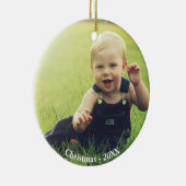 Custom Boy Foto Keramik Ornament (Rechts)