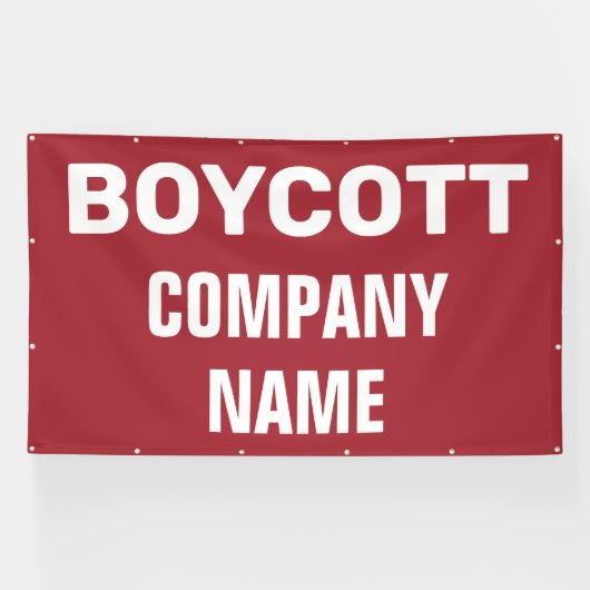 Custom Boycott Banner (Horizontal)