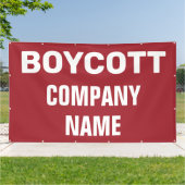 Custom Boycott Banner (Außenbereich)