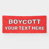 Custom Boycott Banner (Horizontal)