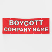 Custom Boycott Banner (Horizontal)