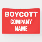 Custom Boycott Banner (Horizontal)