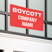 Custom Boycott Banner (Äußeres Gebäude)