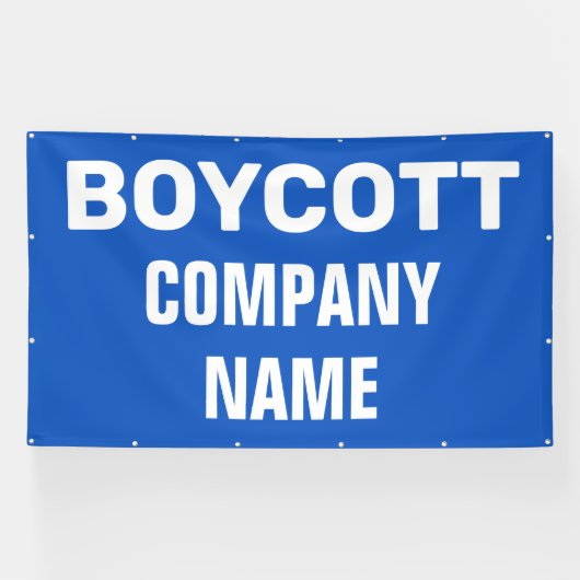 Custom Boycott Banner (Horizontal)
