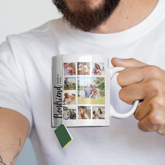 Custom Boyfriend Photo Collage Kaffeetasse