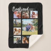 Custom Boyfriend Photo Collage Sherpadecke (Vorderseite)
