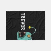Custom Boys Bedroom Fish Theme Anglerfish Fleecedecke (Vorderseite (Horizontal))