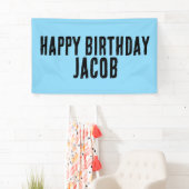 CUSTOM BOYS BIRTHDAY PARTY BANNER (Insitu)