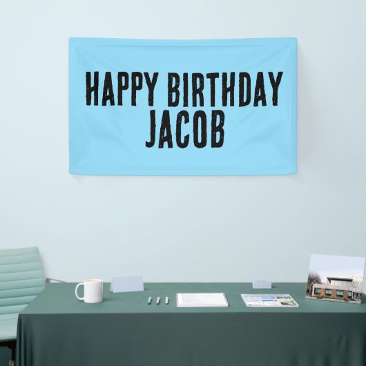 CUSTOM BOYS BIRTHDAY PARTY BANNER (Messeveranstaltung)