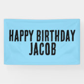 CUSTOM BOYS BIRTHDAY PARTY BANNER (Horizontal)
