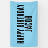CUSTOM BOYS BIRTHDAY PARTY BANNER (Vertikal)