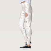 Custom Brand Brown White Christmas Leggings (Links)