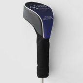 Custom Brand Golf Head Cover Navy Blue Headcover (angewinkelt)