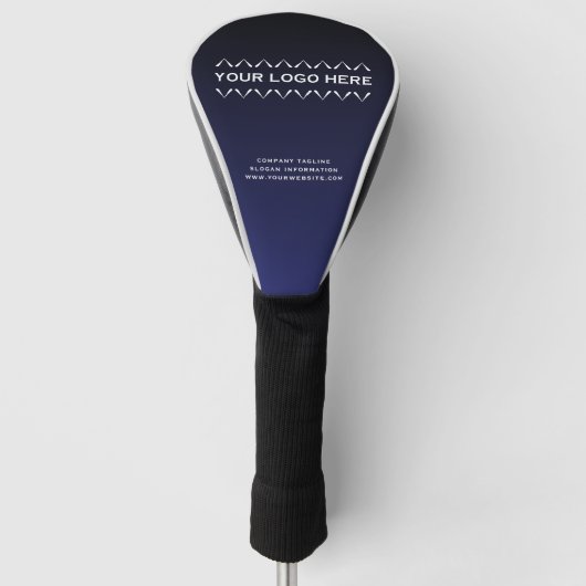 Custom Brand Golf Head Cover Navy Blue Headcover (Vorderseite)