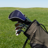 Custom Brand Golf Head Cover Navy Blue Headcover (In SItu)