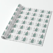 Custom Brand Green Black Christmas Geschenkpapier (Ungerollt)