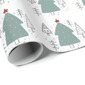Custom Brand Green Black Christmas Geschenkpapier (Rolleneckpunkt)