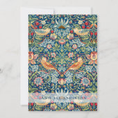 Custom Brand William Morris Birds Pattern Einladung (Vorderseite)