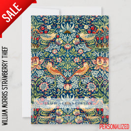 Custom Brand William Morris Birds Pattern Einladung