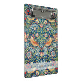 Custom Brand William Morris Birds Pattern Mini Klemmbrett (Schrägansicht)