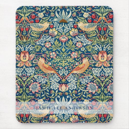 Custom Brand William Morris Birds Pattern Mousepad (Vorne)