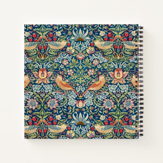 Custom Brand William Morris Birds Pattern Notizblock (Rückseite)