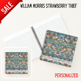 Custom Brand William Morris Birds Pattern Notizblock