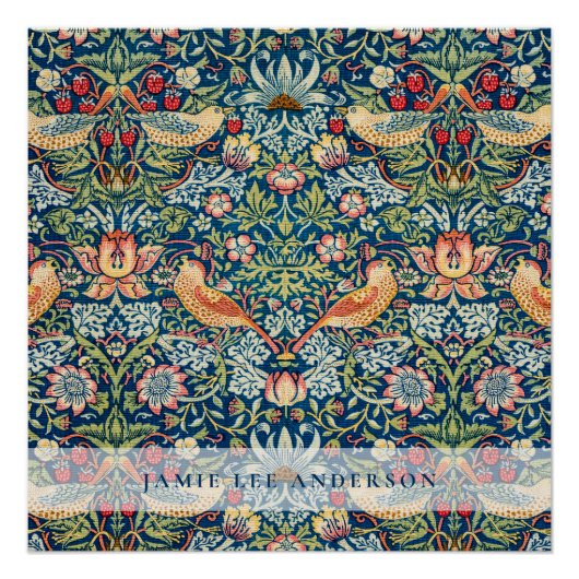 Custom Brand William Morris Birds Pattern Poster (Vorderseite)