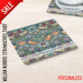 Custom Brand William Morris Birds Pattern Rechteckiger Pappuntersetzer