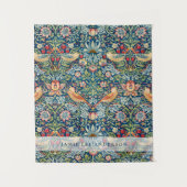 Custom Brand William Morris Birds Pattern Wandteppich (Vorderseite)