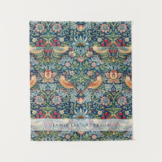 Custom Brand William Morris Birds Pattern Wandteppich (Vorderseite)