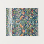 Custom Brand William Morris Birds Pattern Wandteppich (Vorderseite (Horizontal))