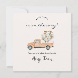 Custom Branded Fall Pumpkin Baby Shower 