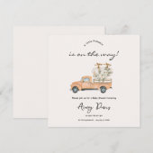 Custom Branded Fall Pumpkin Baby Shower Invitation Einladung (Vorne/Hinten)