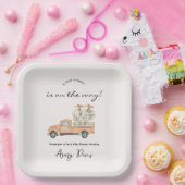 Custom Branded Fall Pumpkin Baby Shower  Pappteller (Party)