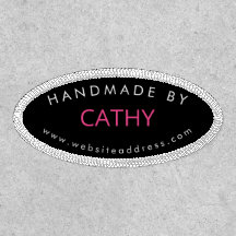 Custom Branded Handmade By Name Website Black 