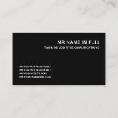 CUSTOM BRANDED LOGO DESIGN QR CODEVORLAGE VISITENKARTE (Rückseite)