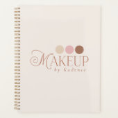 Custom Branded Makeup Artist Appointment Planner Planer (Vorderseite)