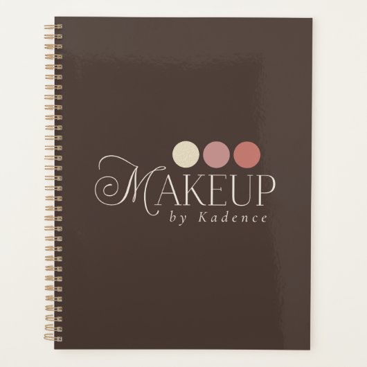 Custom Branded Makeup Artist Appointment Planner Planer (Vorderseite)