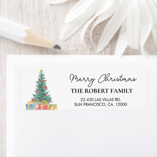 Custom Branded Merry Christmas Rücksendeadresse (Insitu)