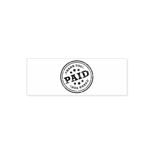 Custom Branded PAID Basic Office or Business Bank Permastempel (Design)